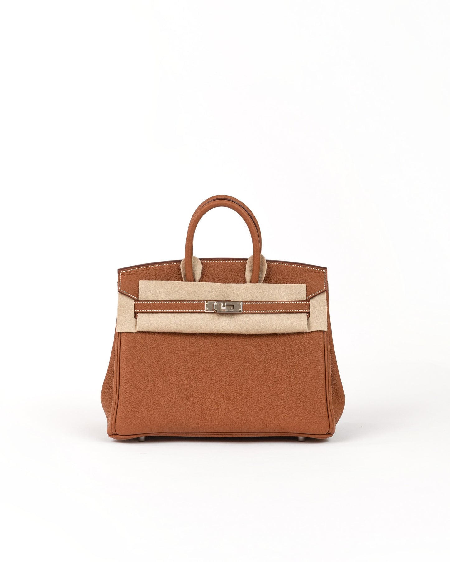 Birkin 25 in Gold Togo with Palladium Hardware