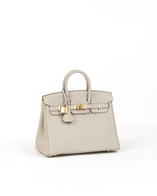 Birkin 25cm Gris Perle Togo with Gold Hardware