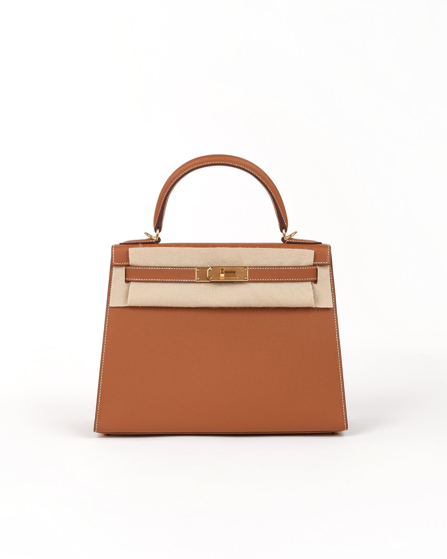 Kelly 28 Gold in Epsom Leather with Gold Hardware
