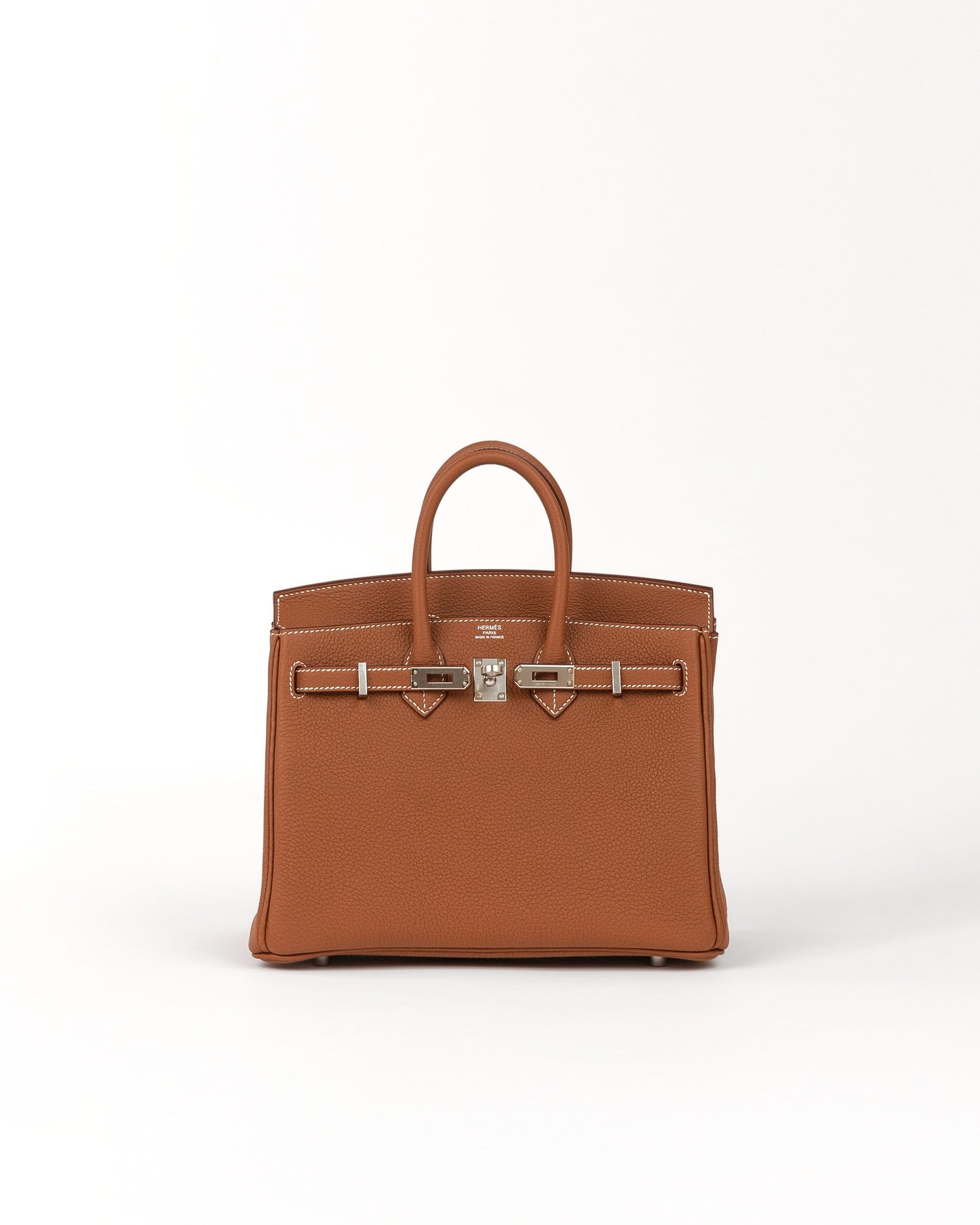 Birkin 25 in Gold Togo with Palladium Hardware