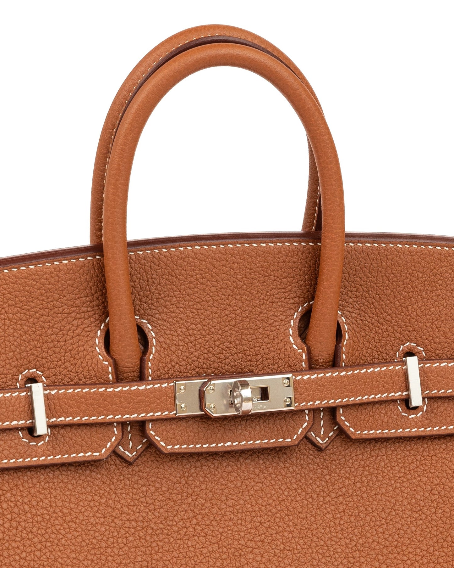 Birkin 25 in Gold Togo with Palladium Hardware
