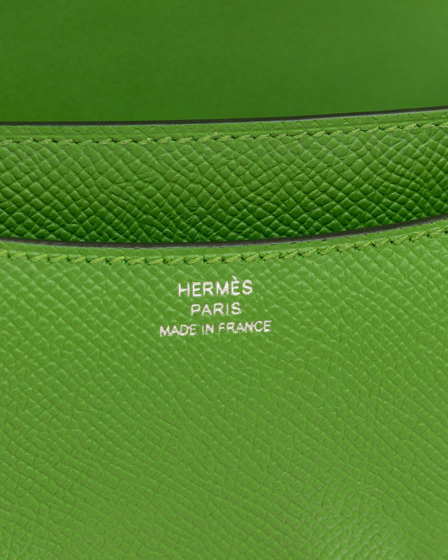 Constance 18 Vert Yucca in Epsom Leather with Vert Fizz Hardware