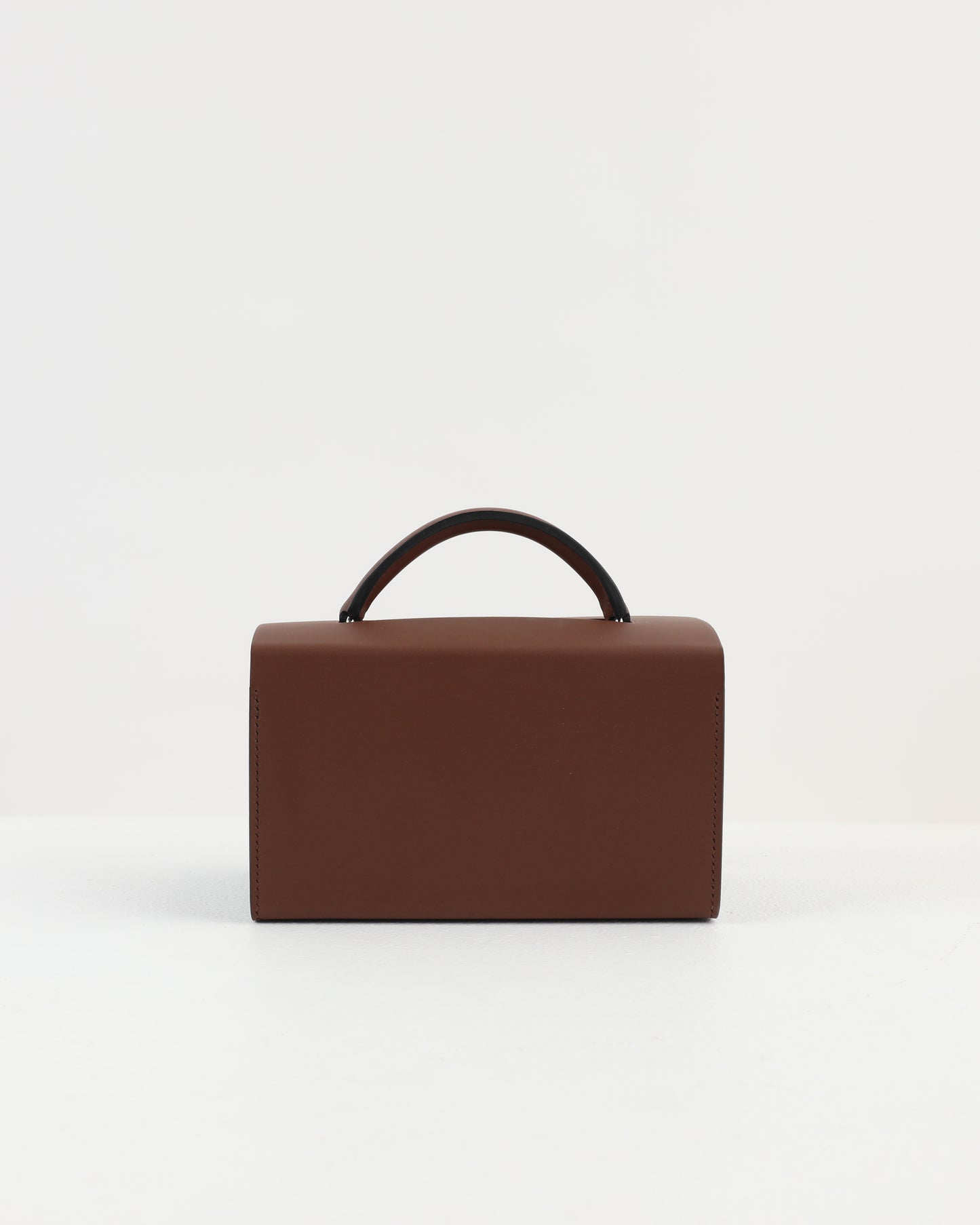 Petit H Boxbag in Hunter Cowhide & Bleu Saphir Shiny Alligator with Brass Hardware