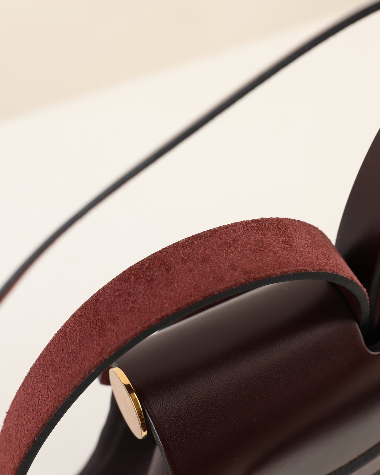 Herbag Zip 31 in Burgundy with Coated Canvas Gold Hardware
