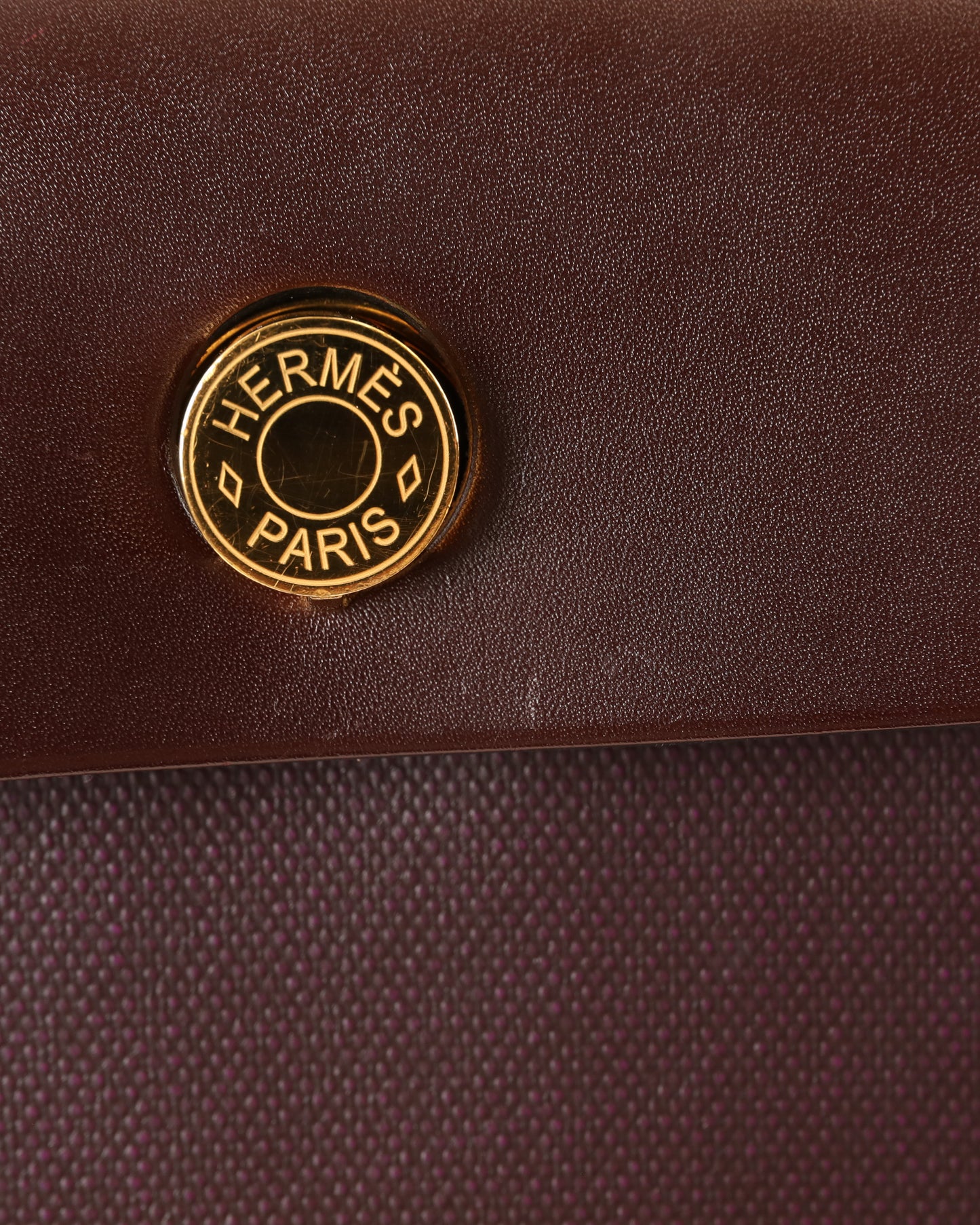 Herbag Zip 31 in Burgundy with Coated Canvas Gold Hardware