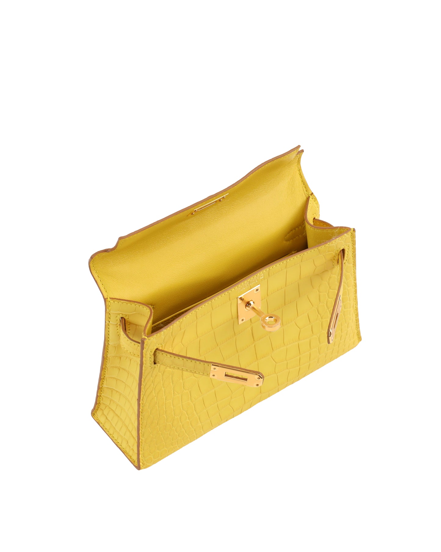 Kelly 20 Mimosa Sellier Matte Alligator with Gold Hardware