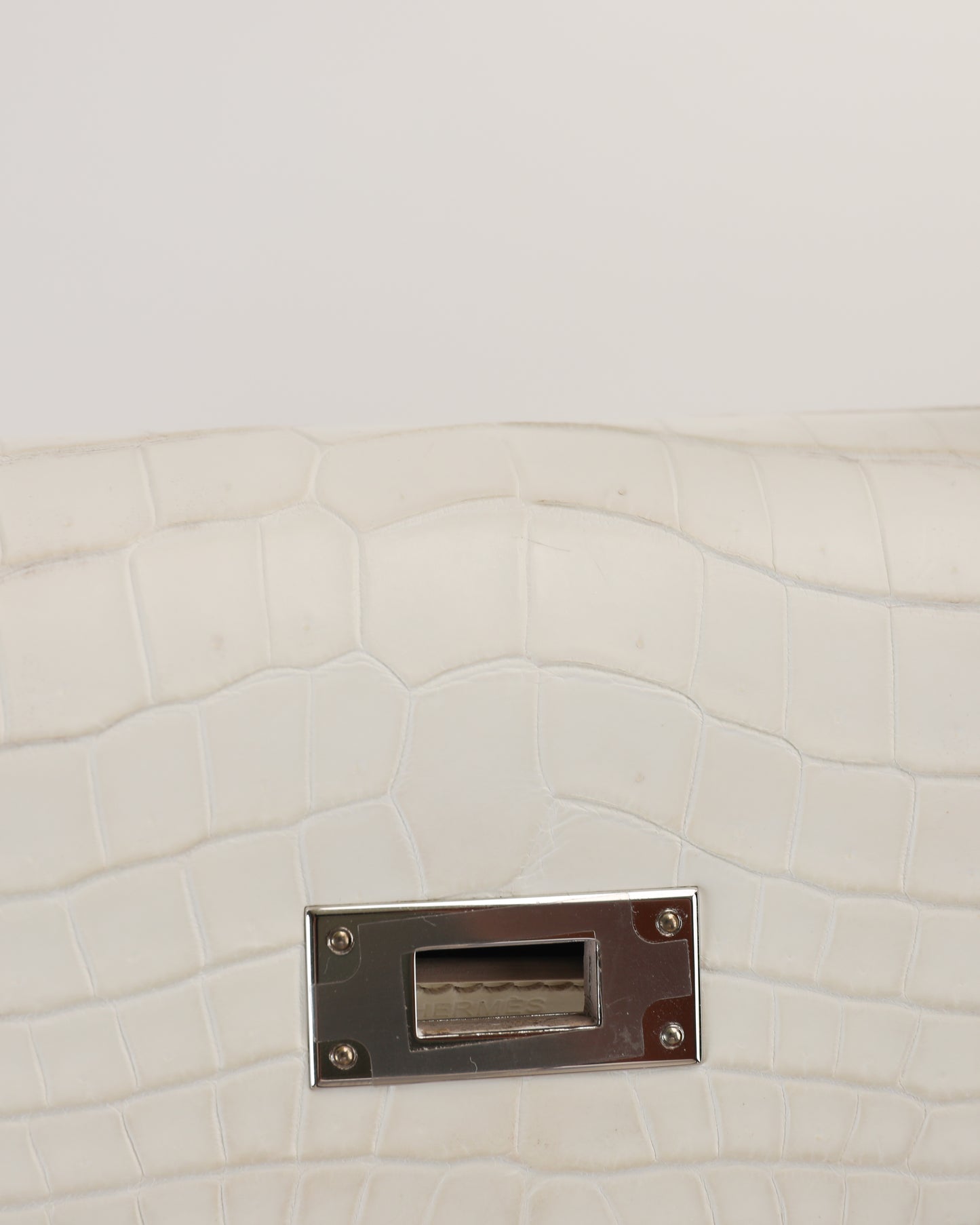 Kelly 28CM Himalayan Crocodile Palladium Hardware