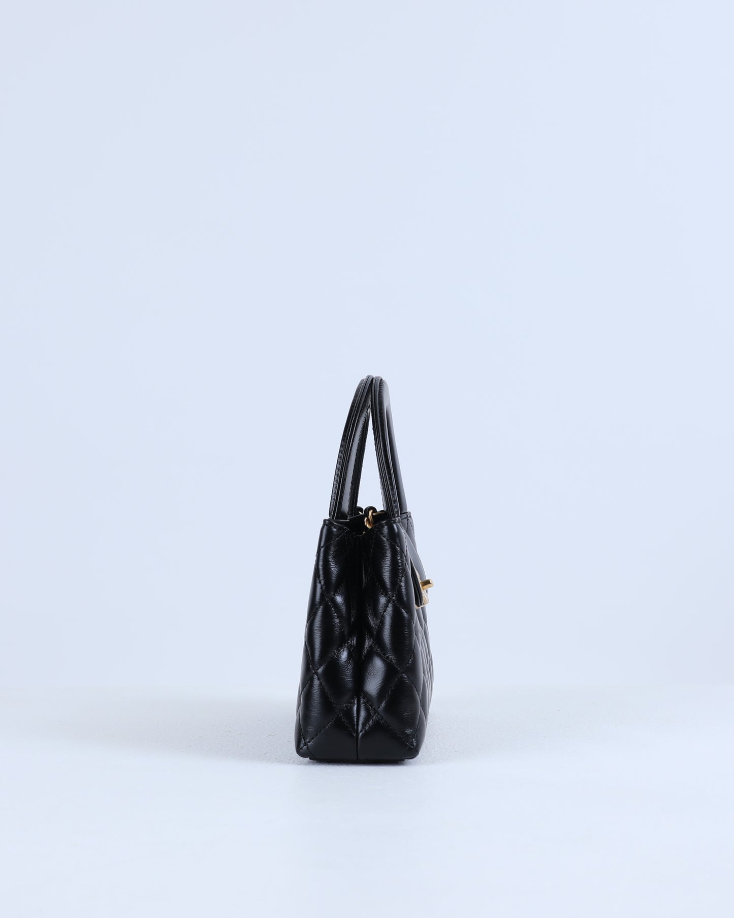 Chanel Kelly Bag Shiny Aged Calfskin & Gold-Tone Metal in Black Medium size