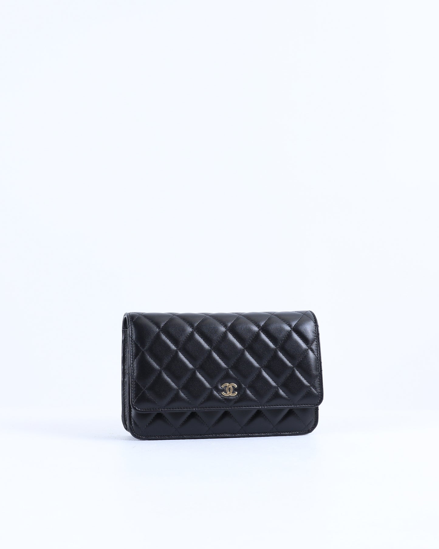 Chanel Classic Lambskin Wallet On Chain with Gold Hardware