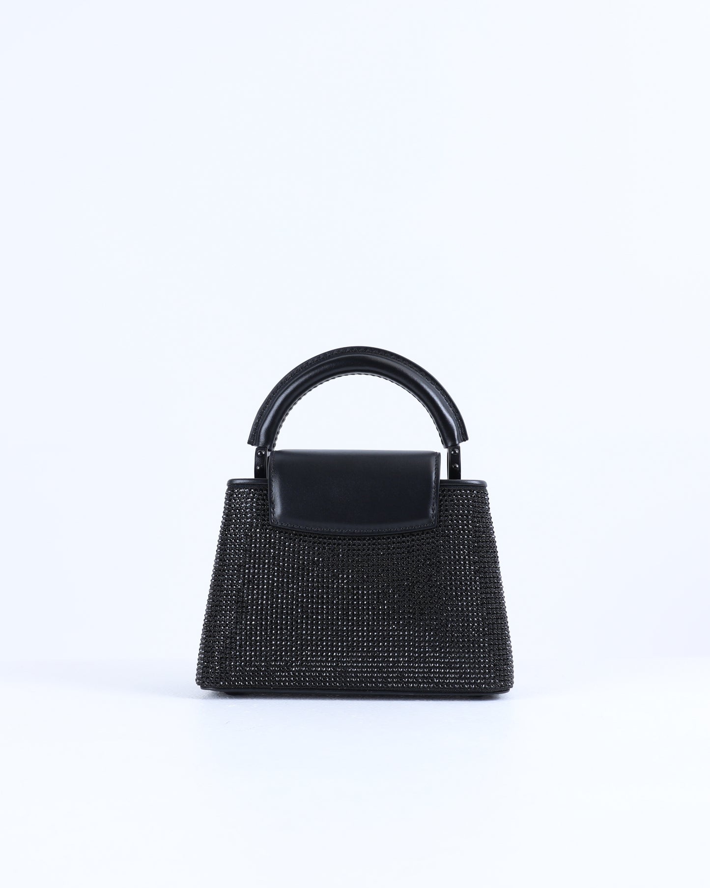 Louis Vuitton Swarovski Calfskin Mini Capucines in Black
