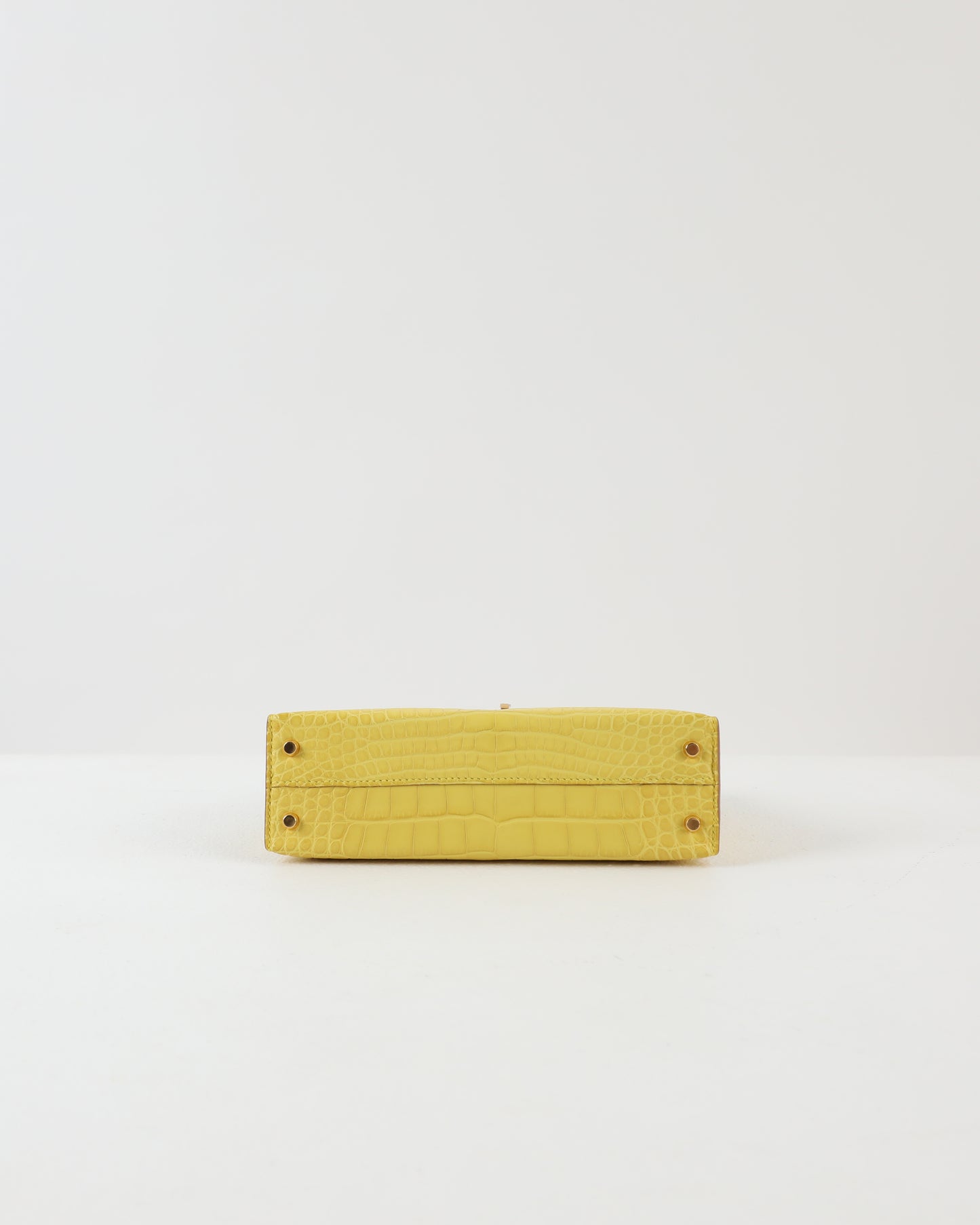Kelly 20 Mimosa Sellier Matte Alligator with Gold Hardware