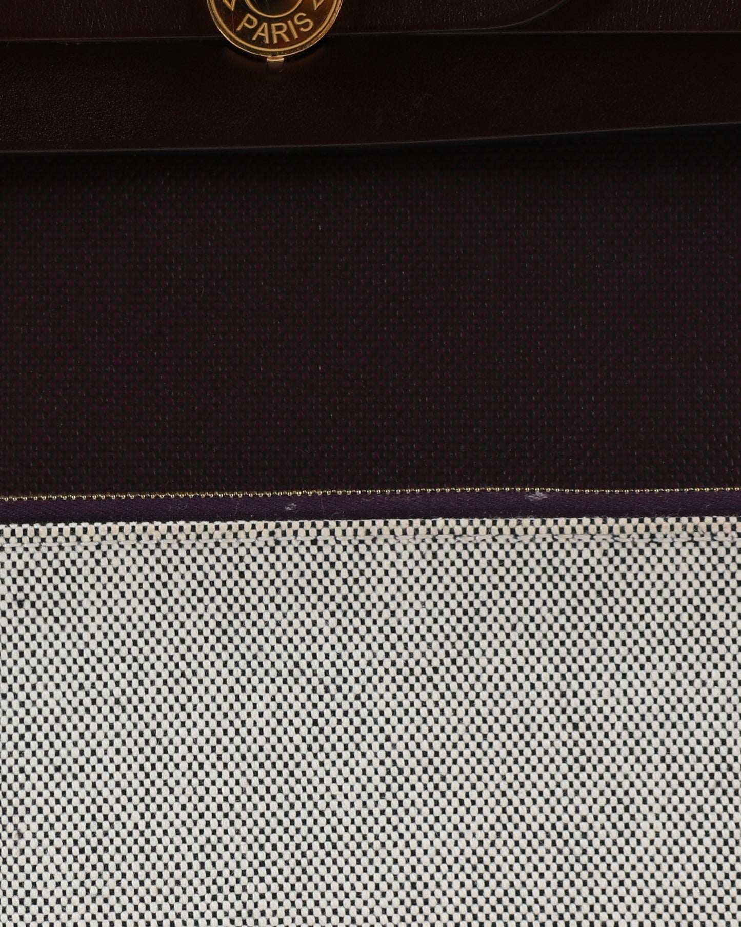 Herbag Zip 31 in Burgundy with Coated Canvas Gold Hardware