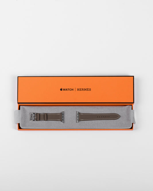 Hermès Apple Watch Strap Etoupe in 40 MM