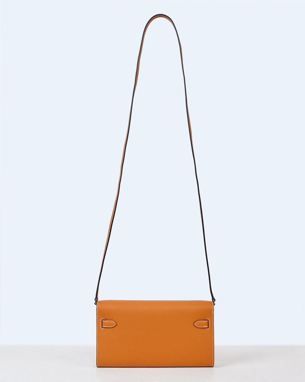 Kelly To Go Long Wallet Toffee in Epsom Leather with Palladium Hardware