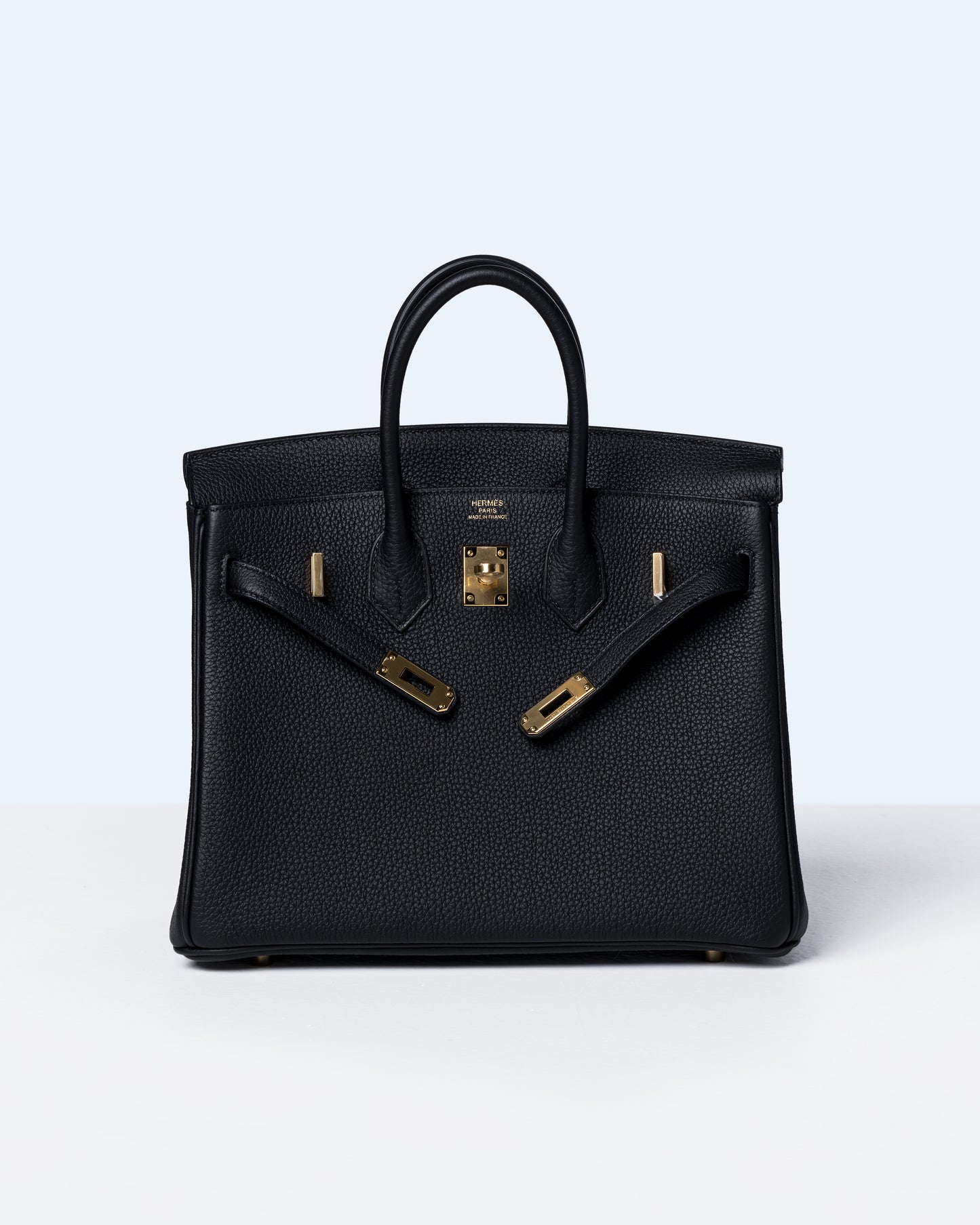 Birkin 25 Black in Togo Leather with Gold Hardware