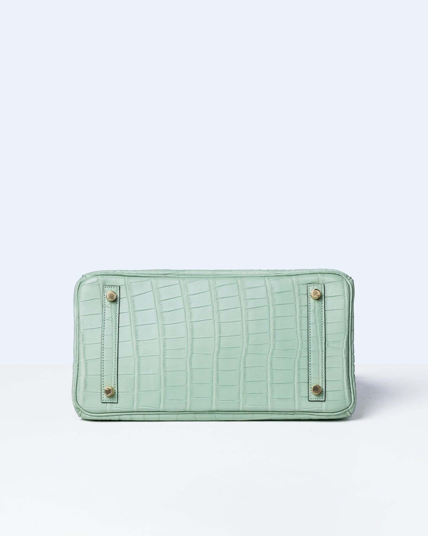 Birkin 30 Vert D'eau in Matte Alligator with Gold Hardware
