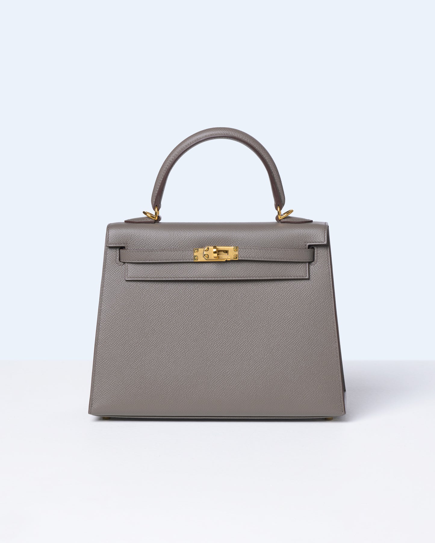 Kelly 25 Etain in Epsom Leather with Gold Hardware
