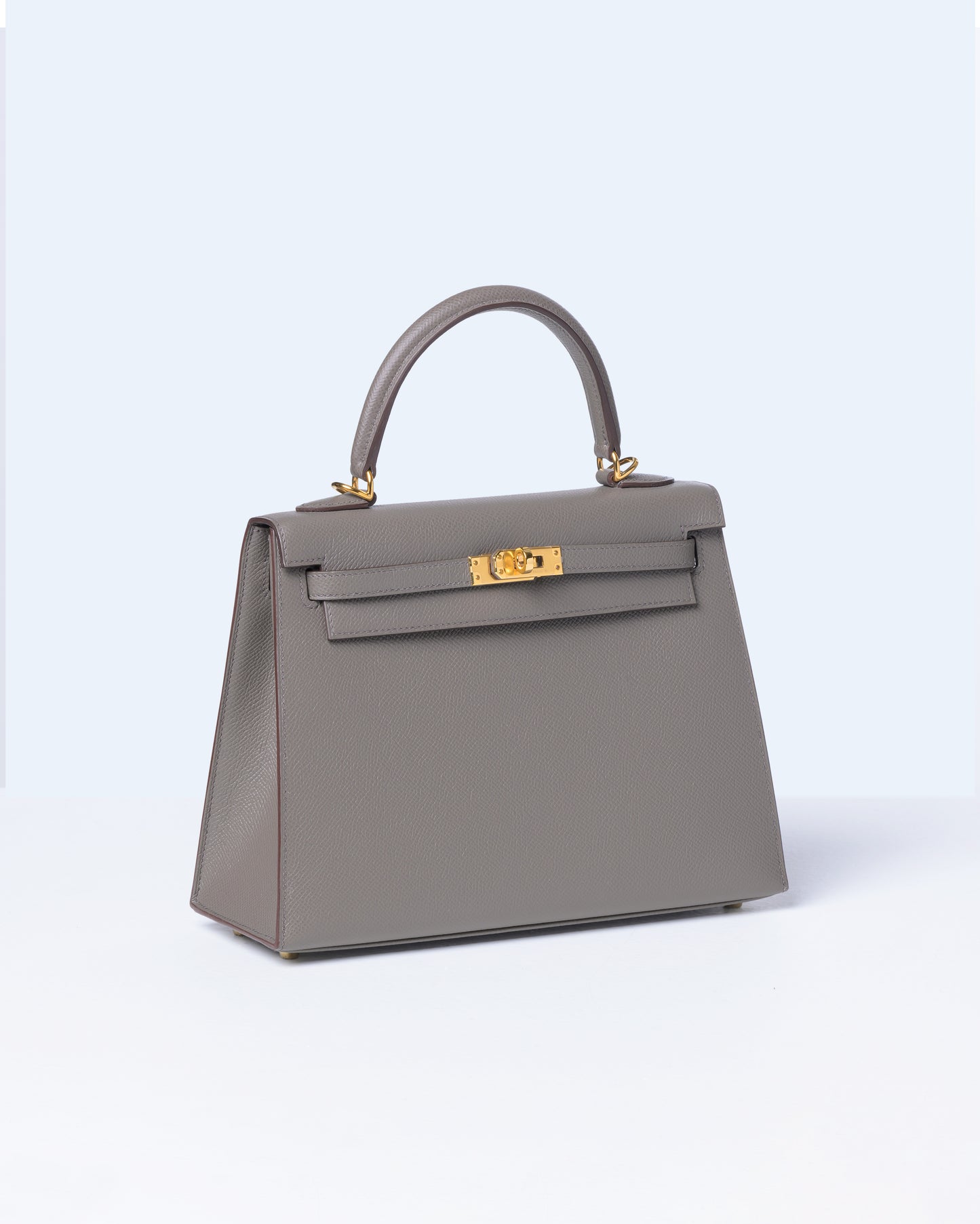 Kelly 25 Etain in Epsom Leather with Gold Hardware