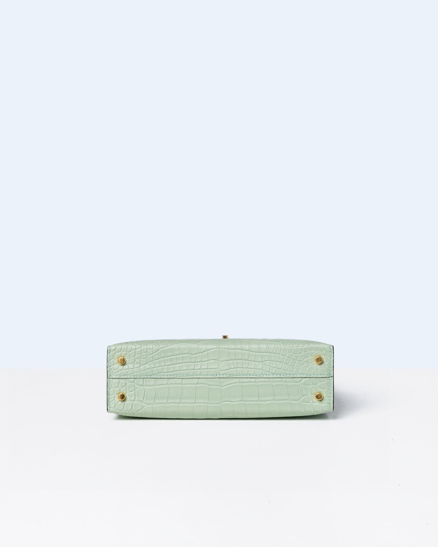 Kelly 20 Vert D'eau in Matte Alligator with Gold Hardware