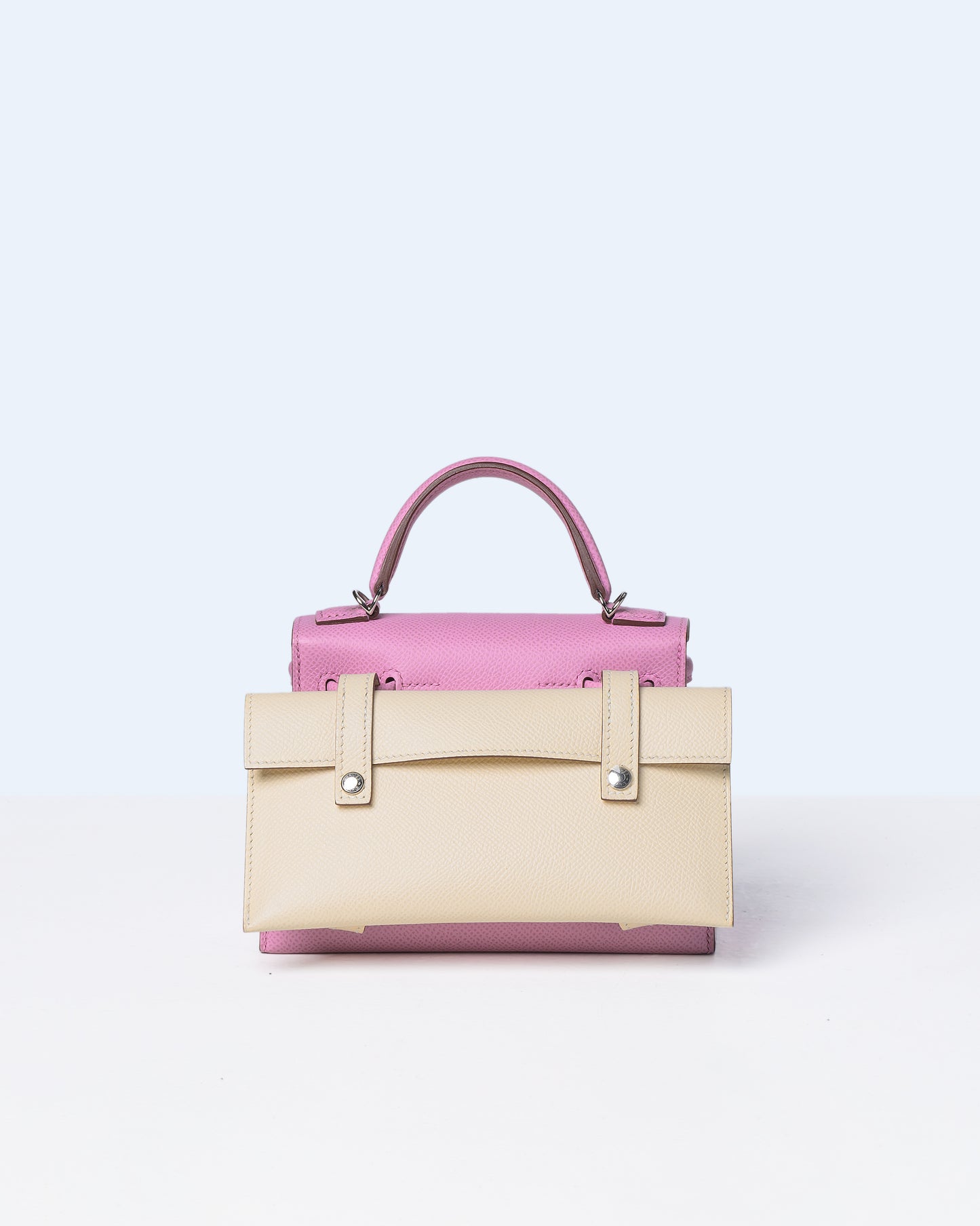 Kelly Doll Quelle Idole Picto Mauve Sylvestre Epsom with Palladium Hardware