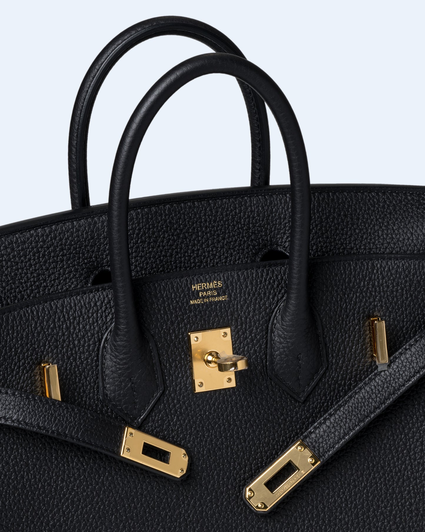 Birkin 25 Black in Togo Leather with Gold Hardware