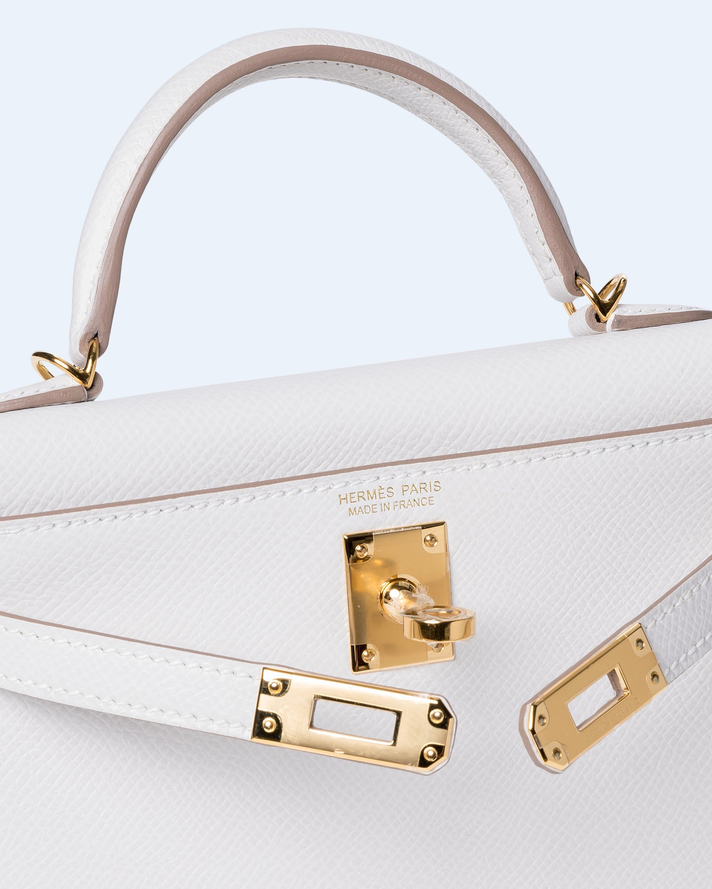 Kelly 20 Nata in Epsom Leather with Gold Hardware