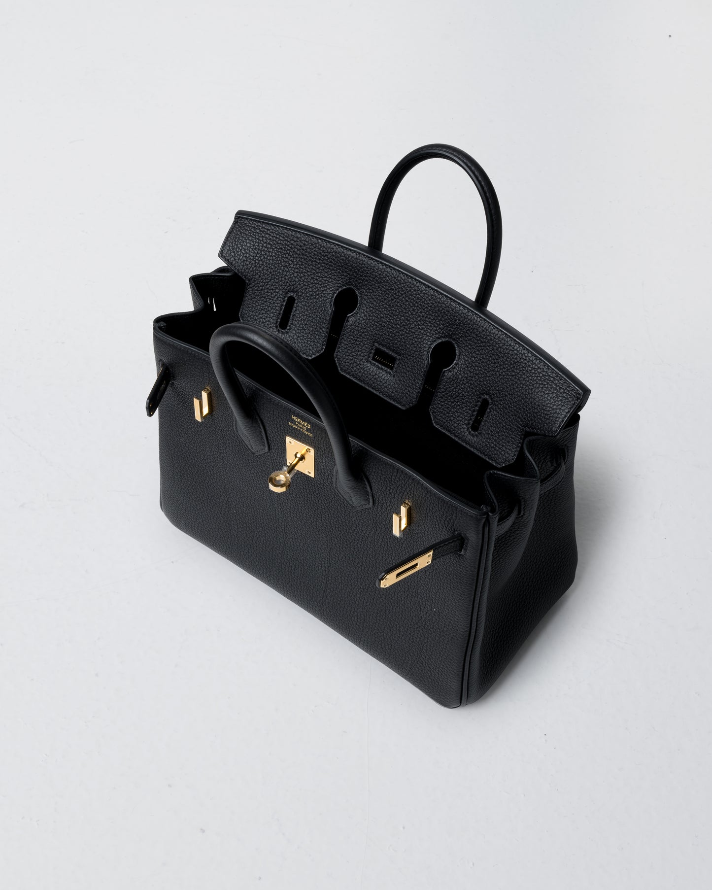 Birkin 25 Black in Togo Leather with Gold Hardware