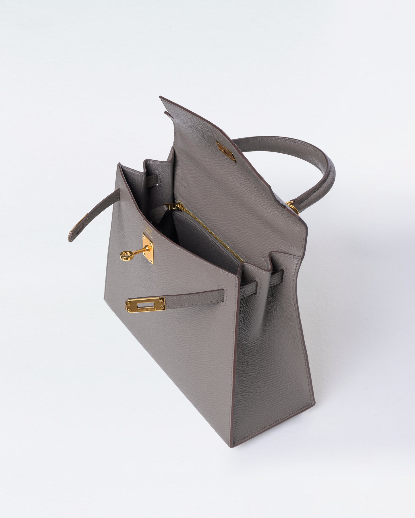 Kelly 25 Etain in Epsom Leather with Gold Hardware