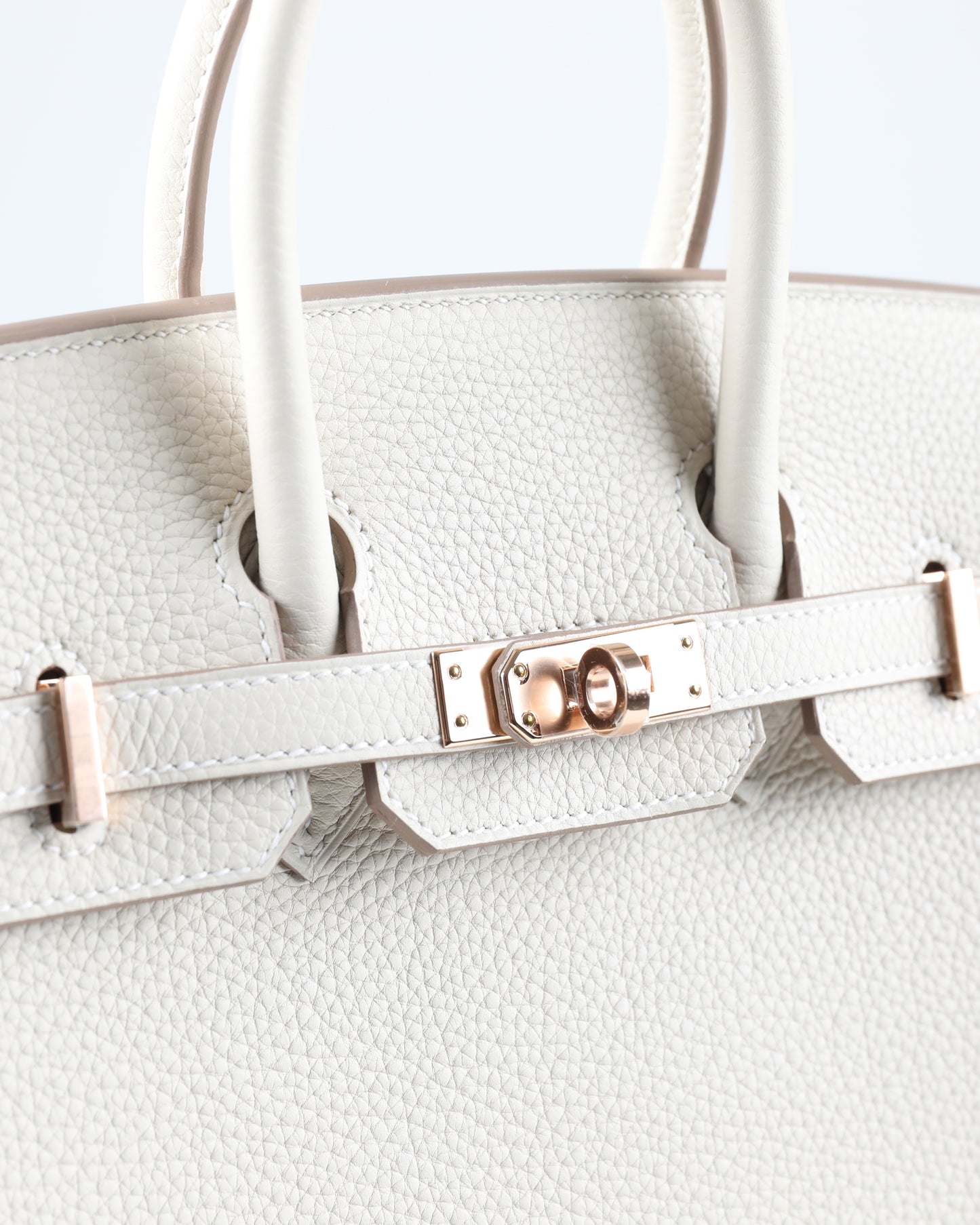 Birkin 25 Craie in Togo Leather with Rose Gold Hardware