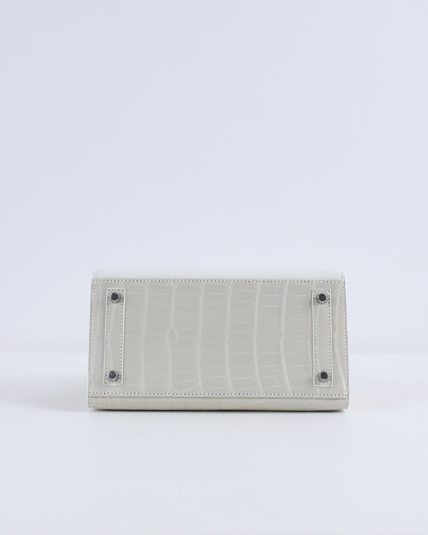 Birkin 20 Faubourg White Matte Alligator with Palladium Hardware
