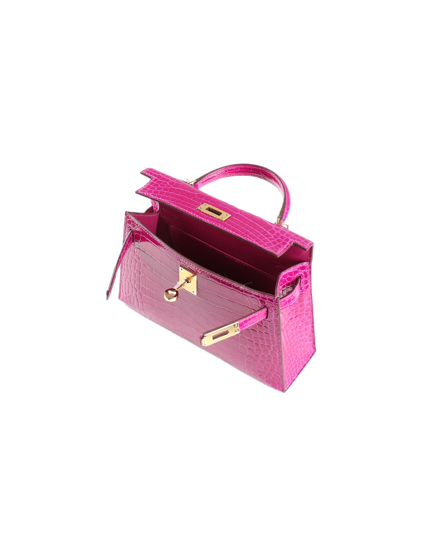 Kelly 20 Rose Scheherazade Sellier Alligator with Gold Hardware