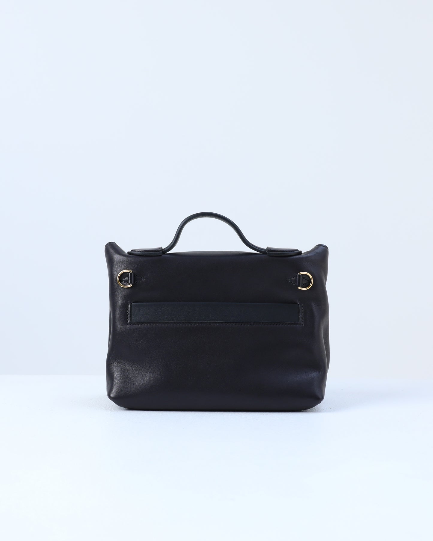 Hermès 24/24 21 Black in Swift Leather with Lizard Touch with Gold Hardware