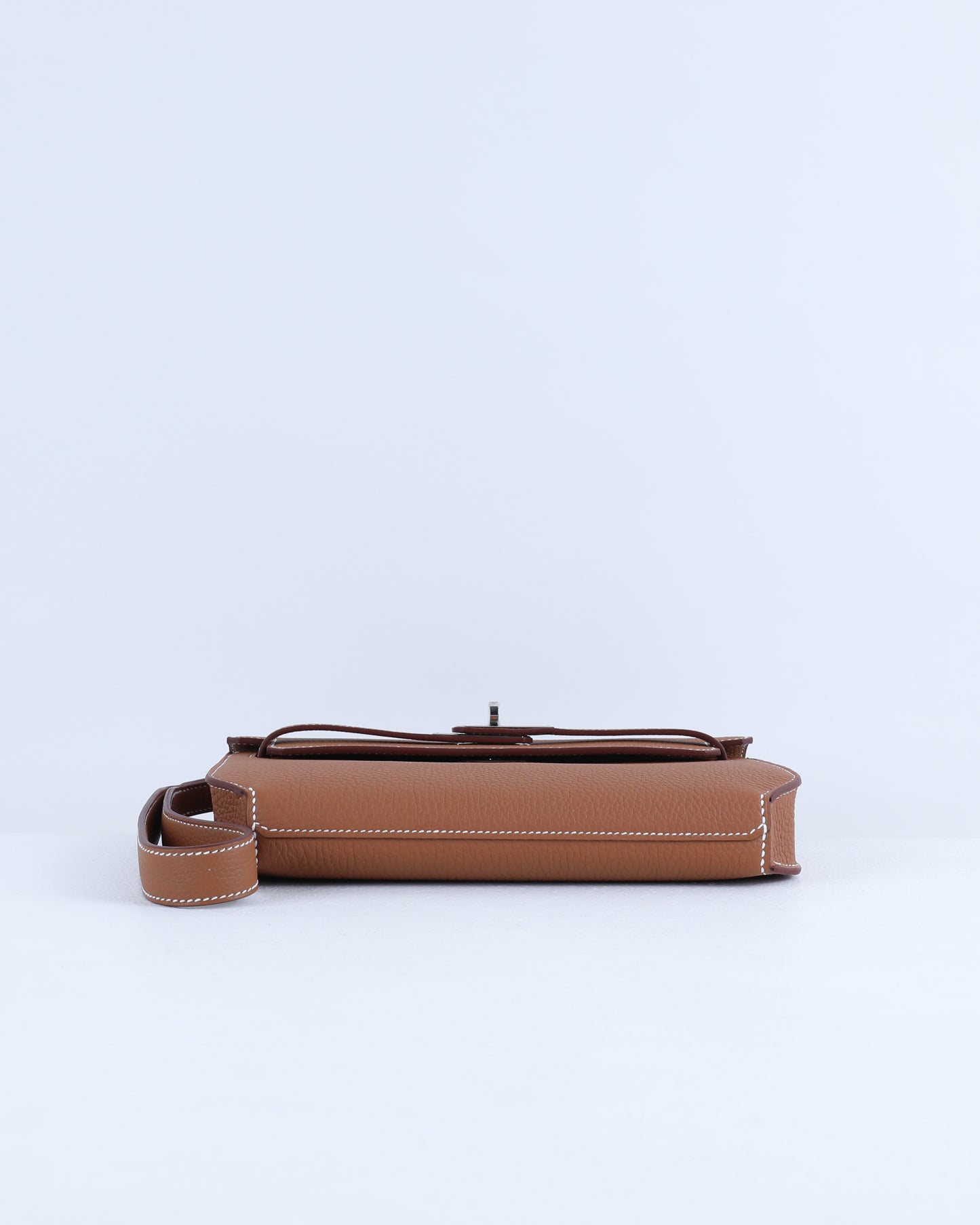 Kelly Depeches 25 Gold in Togo Leather with Palladium Hardware