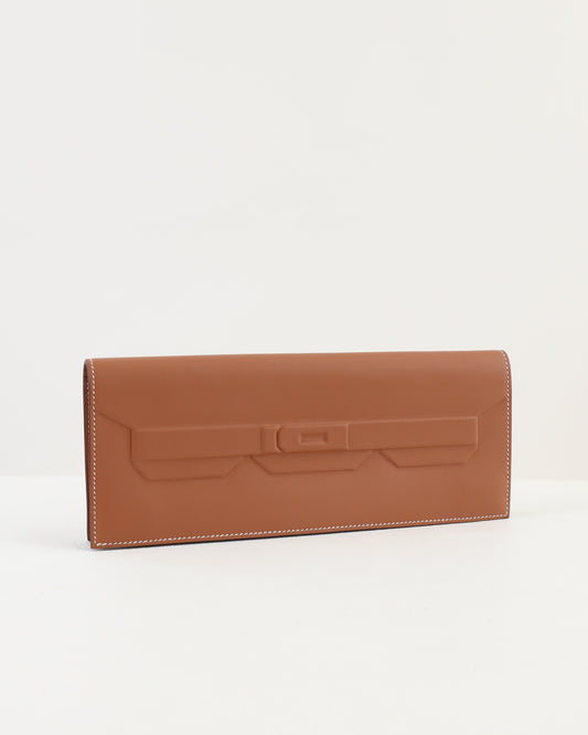 Birkin Clutch Shadow Gold in Swift Calfskin leather