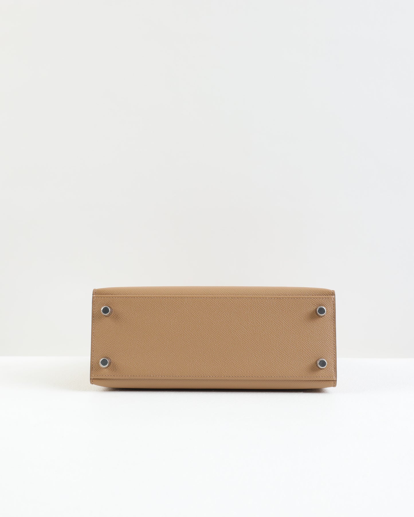Kelly 25 Tri color in Lime, Chai, and Mauve Sylvestre in Epsom Leather with Palladium Hardware