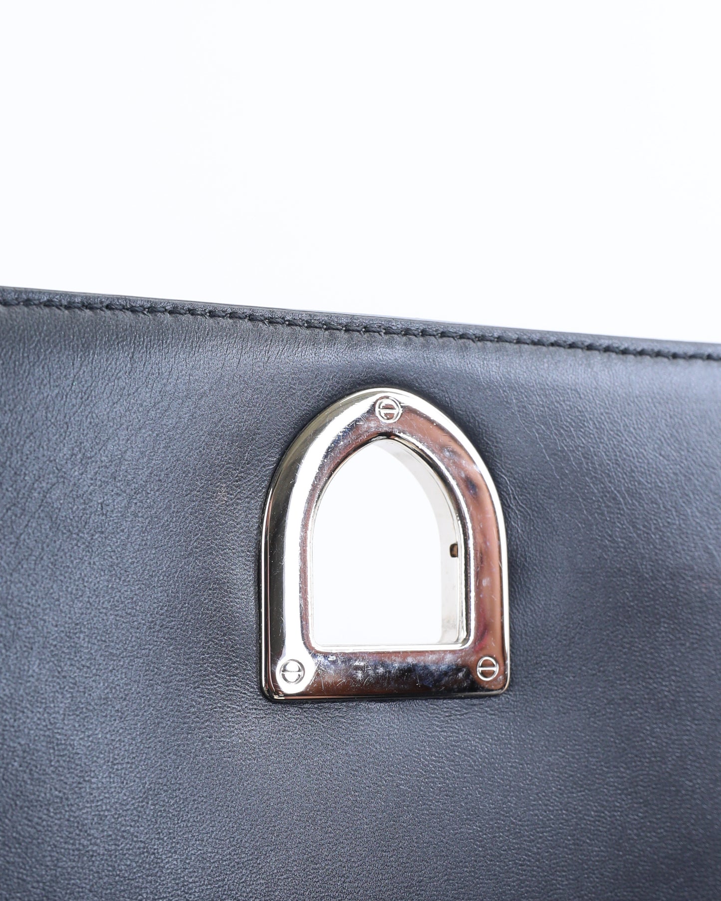 Dior Silver Medium Cannage Patent Leather Diorama Wallet On Chain