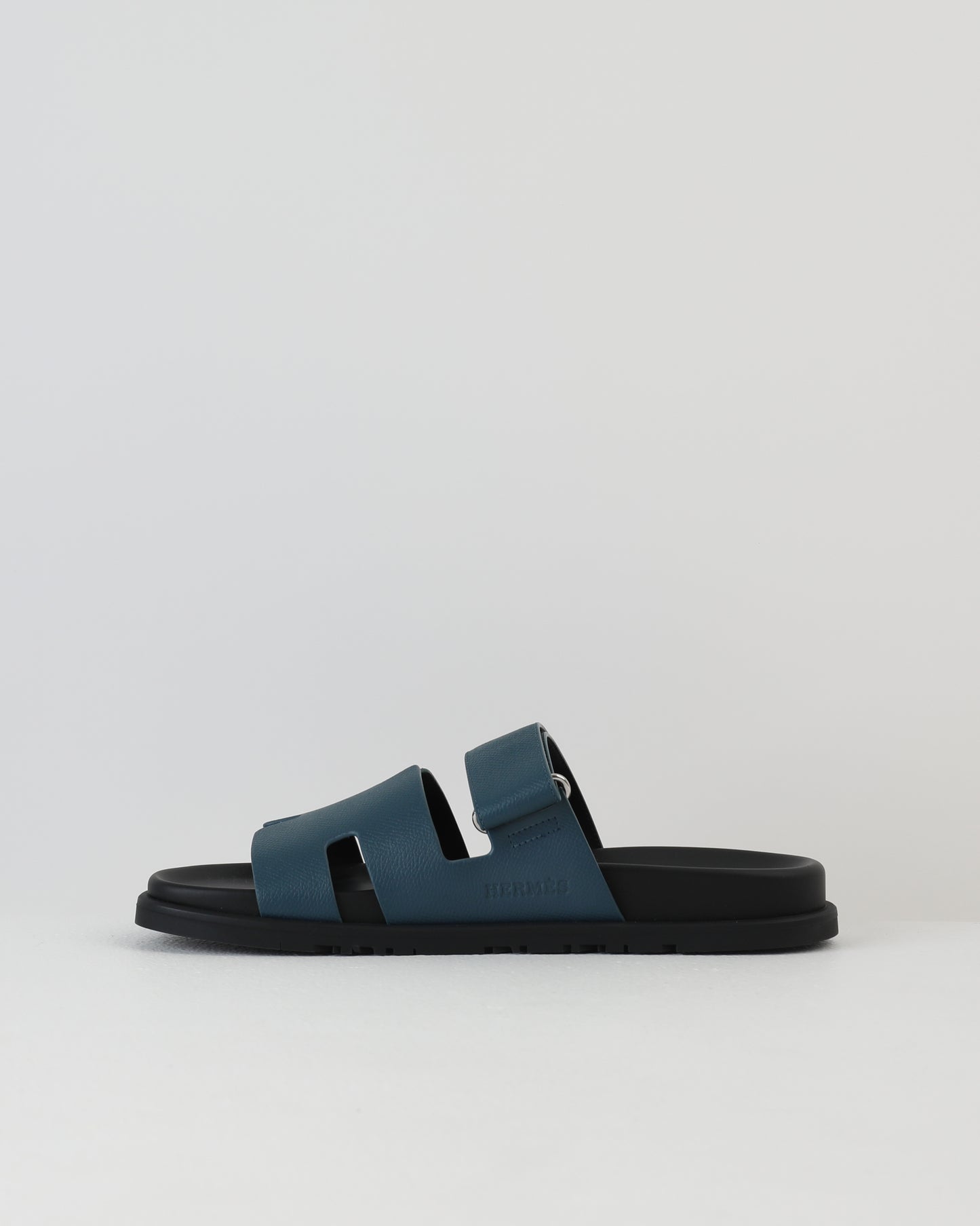 Chypre Sandal Homme in Blue Celeste Epsom