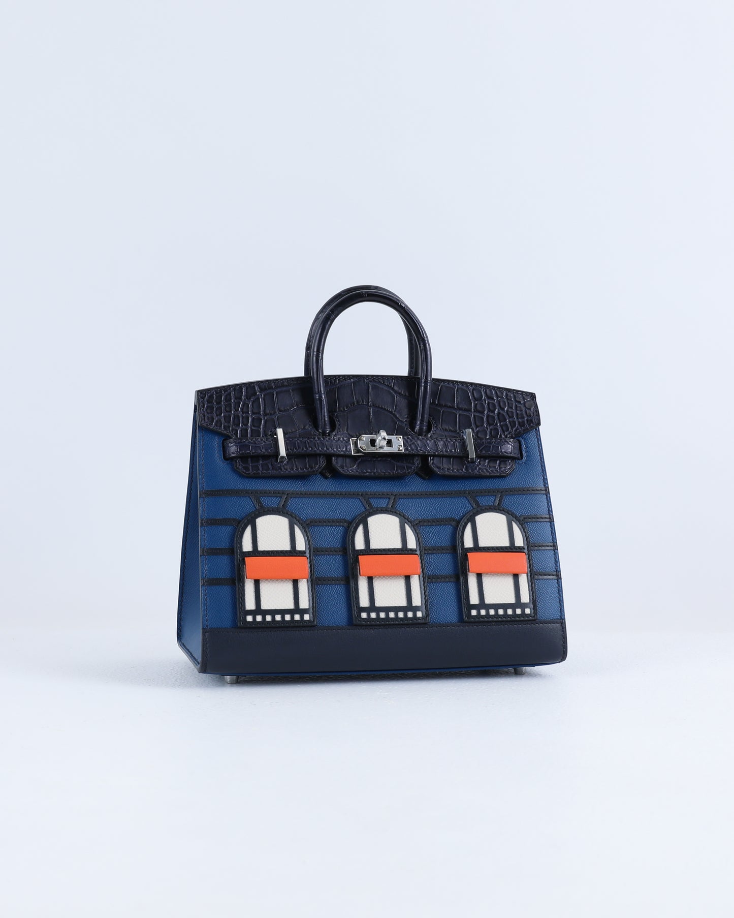 Birkin 20 Faubourg Night Bleu Marine with Palladium Hardware