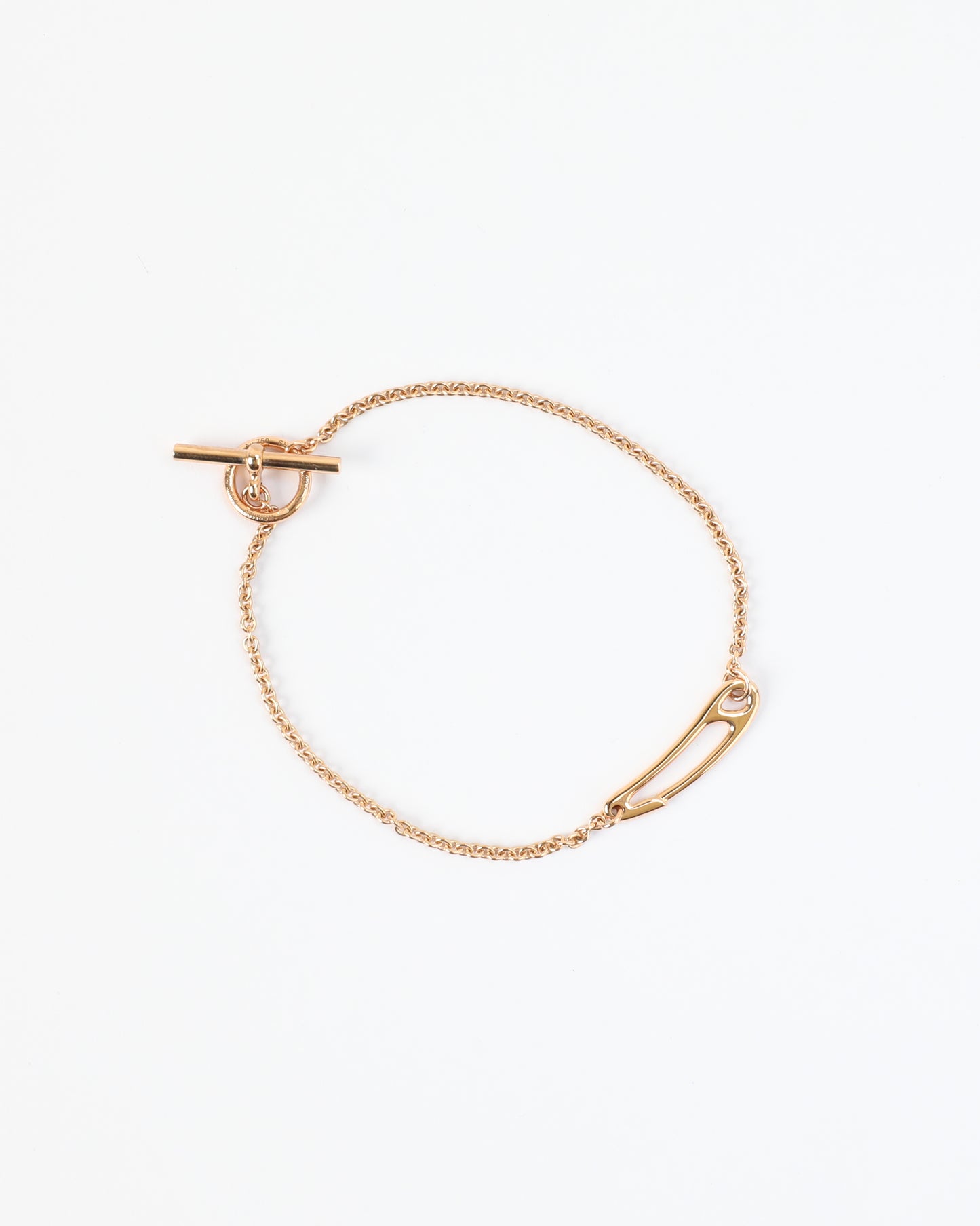 Hermès Chaine D'Ancre Punk Mini Bracelet in Rose Gold