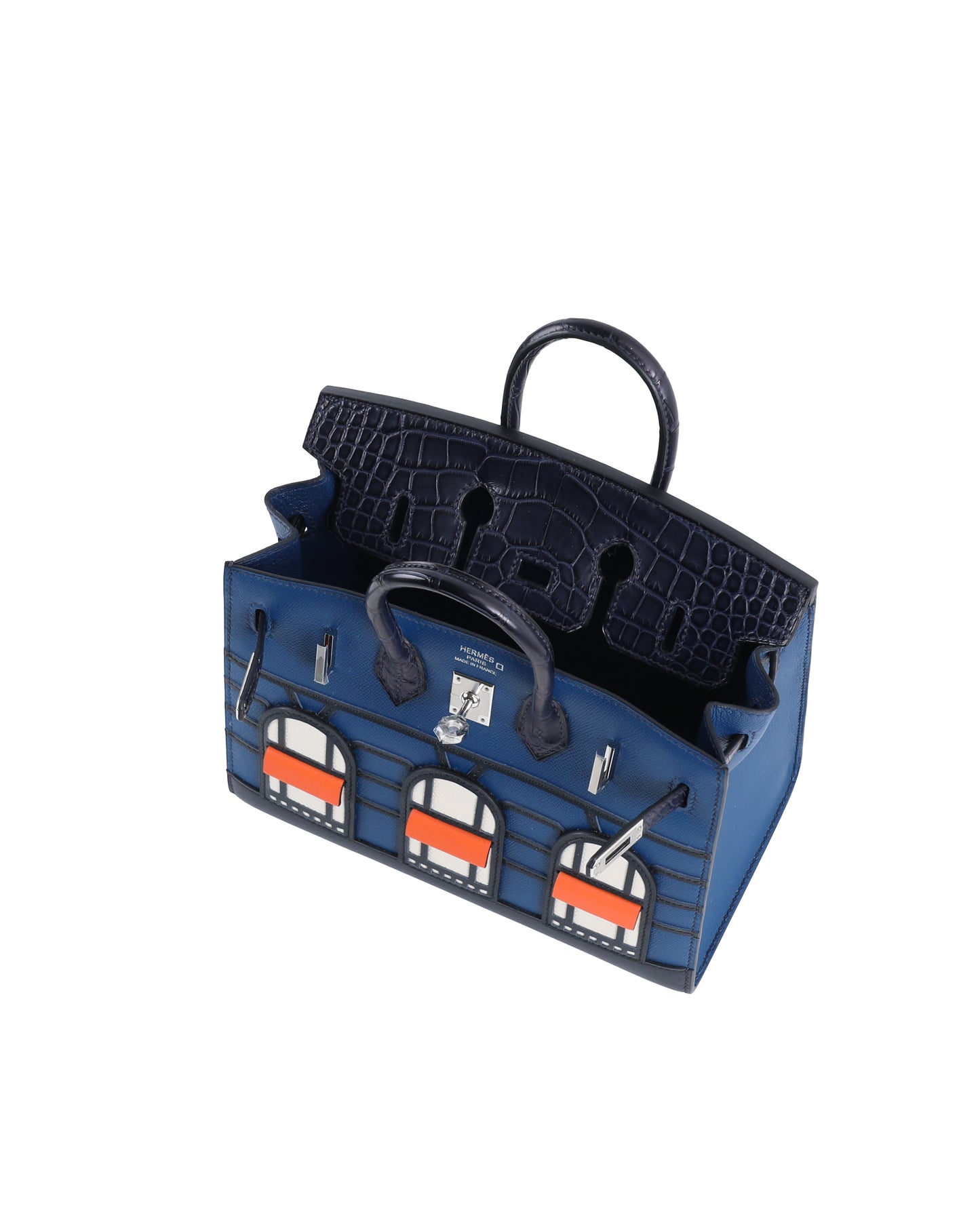 Birkin 20 Faubourg Night Bleu Marine with Palladium Hardware