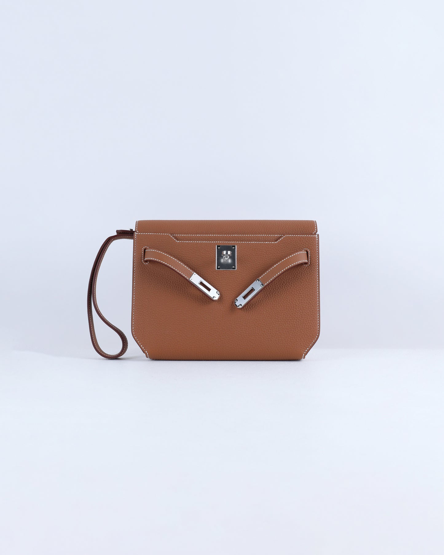 Kelly Depeches 25 Gold in Togo Leather with Palladium Hardware