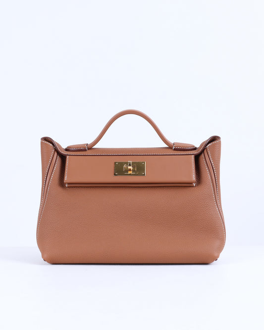 Hermès 24/24 29 Gold in Togo Leather with Gold Hardware