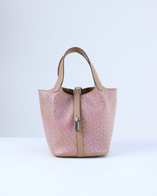 Picotin 18 Lucky Daisy Chai/Rose/Blanc/Chai with Palladium Hardware