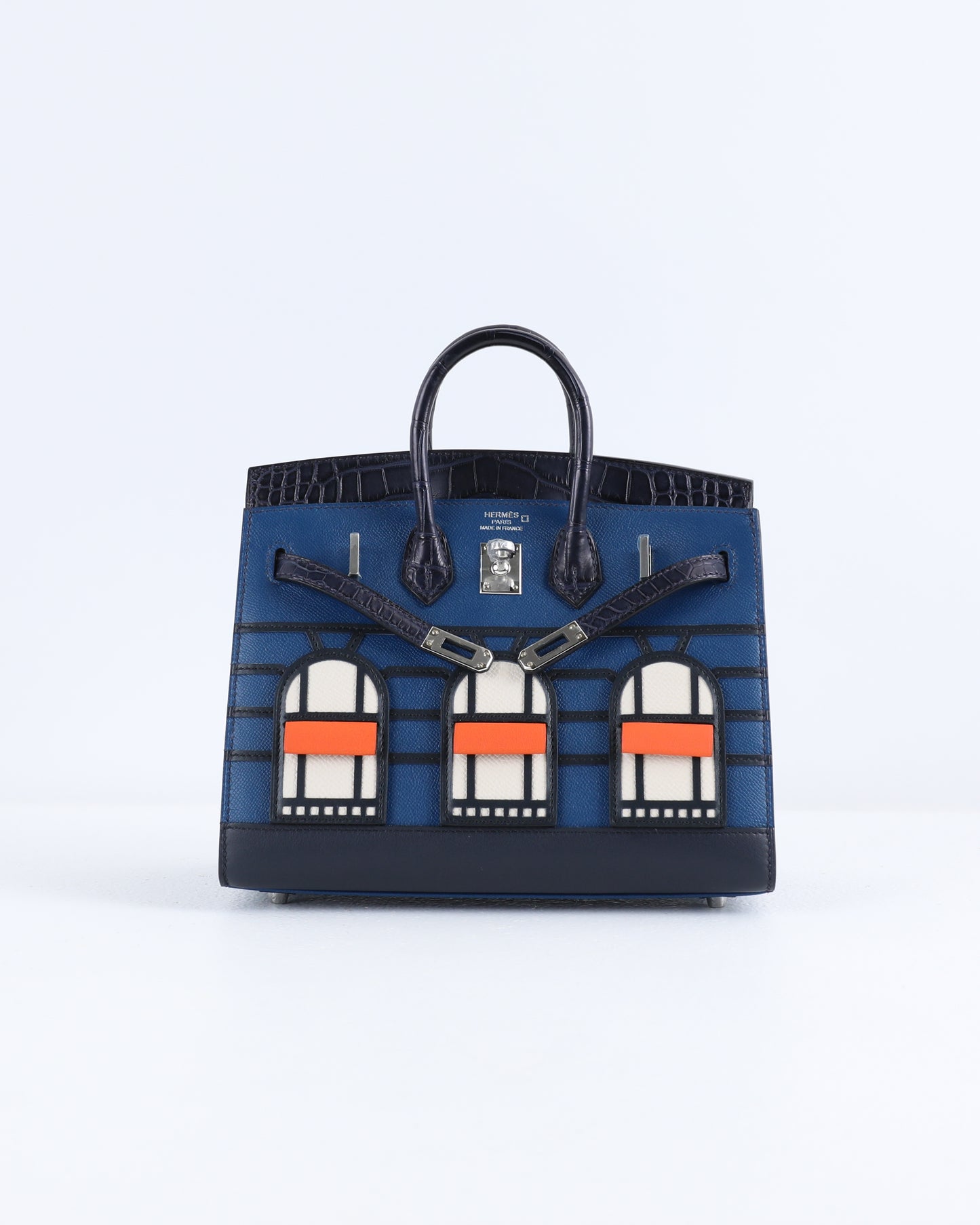 Birkin 20 Faubourg Night Bleu Marine with Palladium Hardware