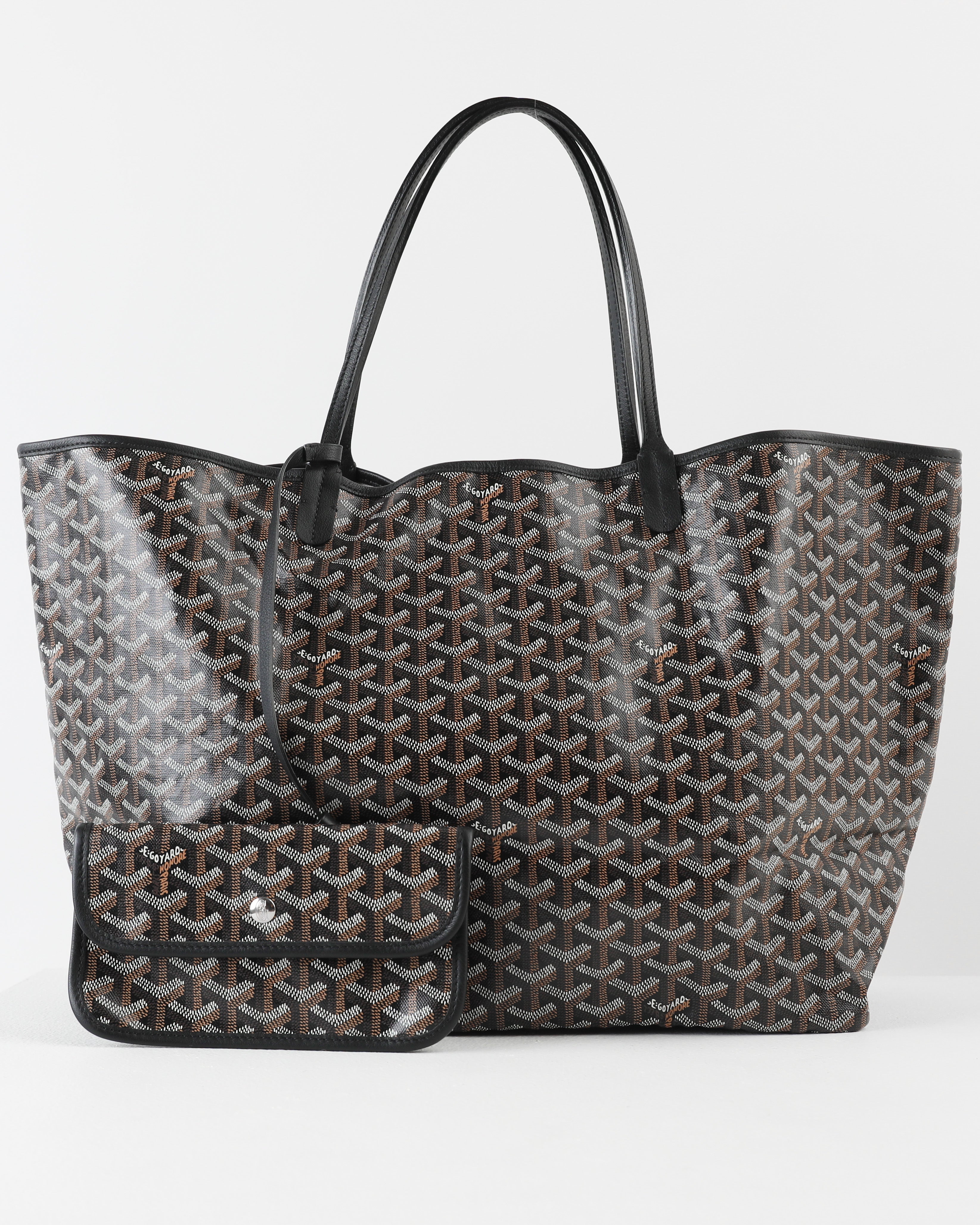 Maison Goyard St. Louis Black Bag in GM size – Diamonds in Dubai