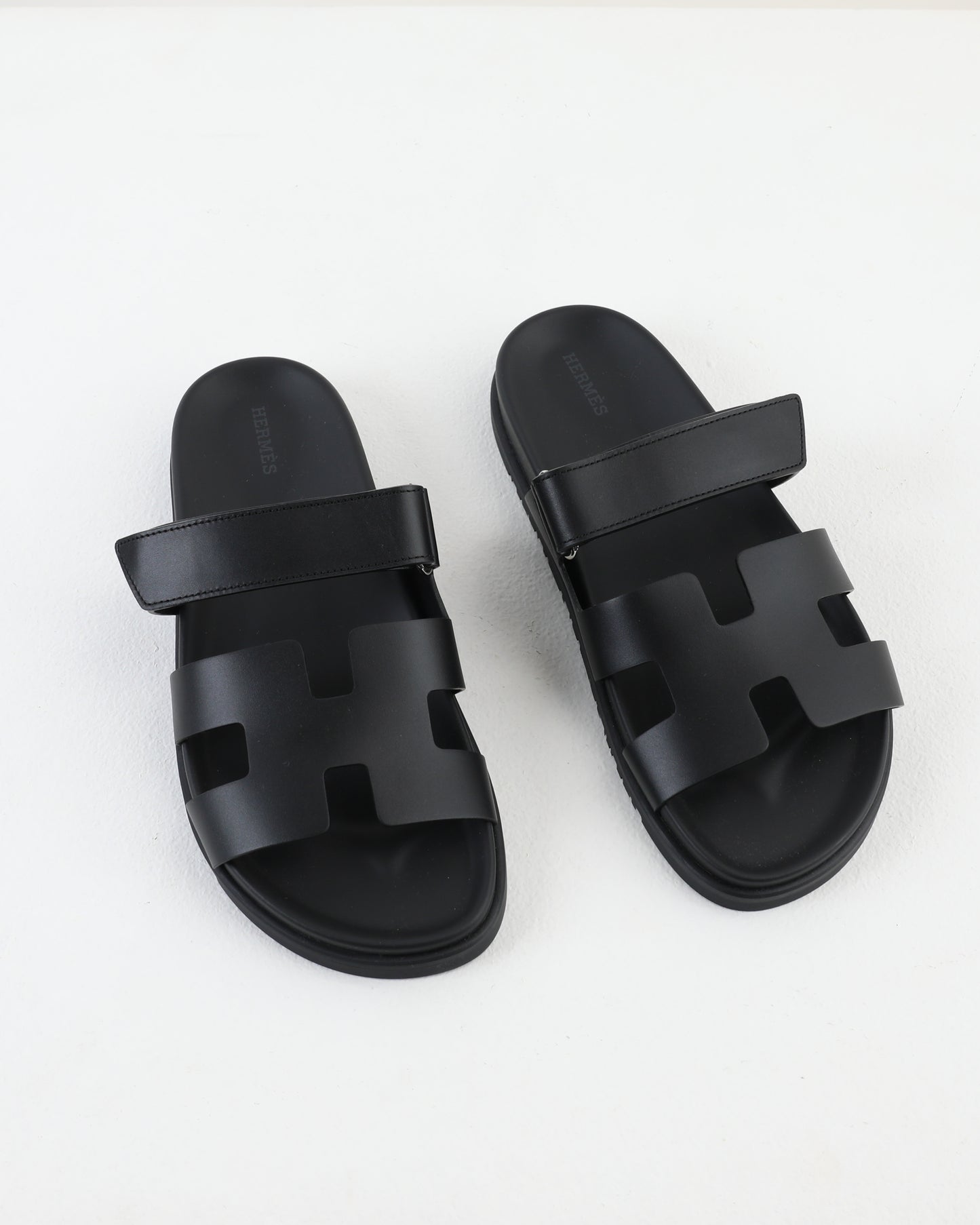 Chypre Sandal Femme Black in Calfskin Leather