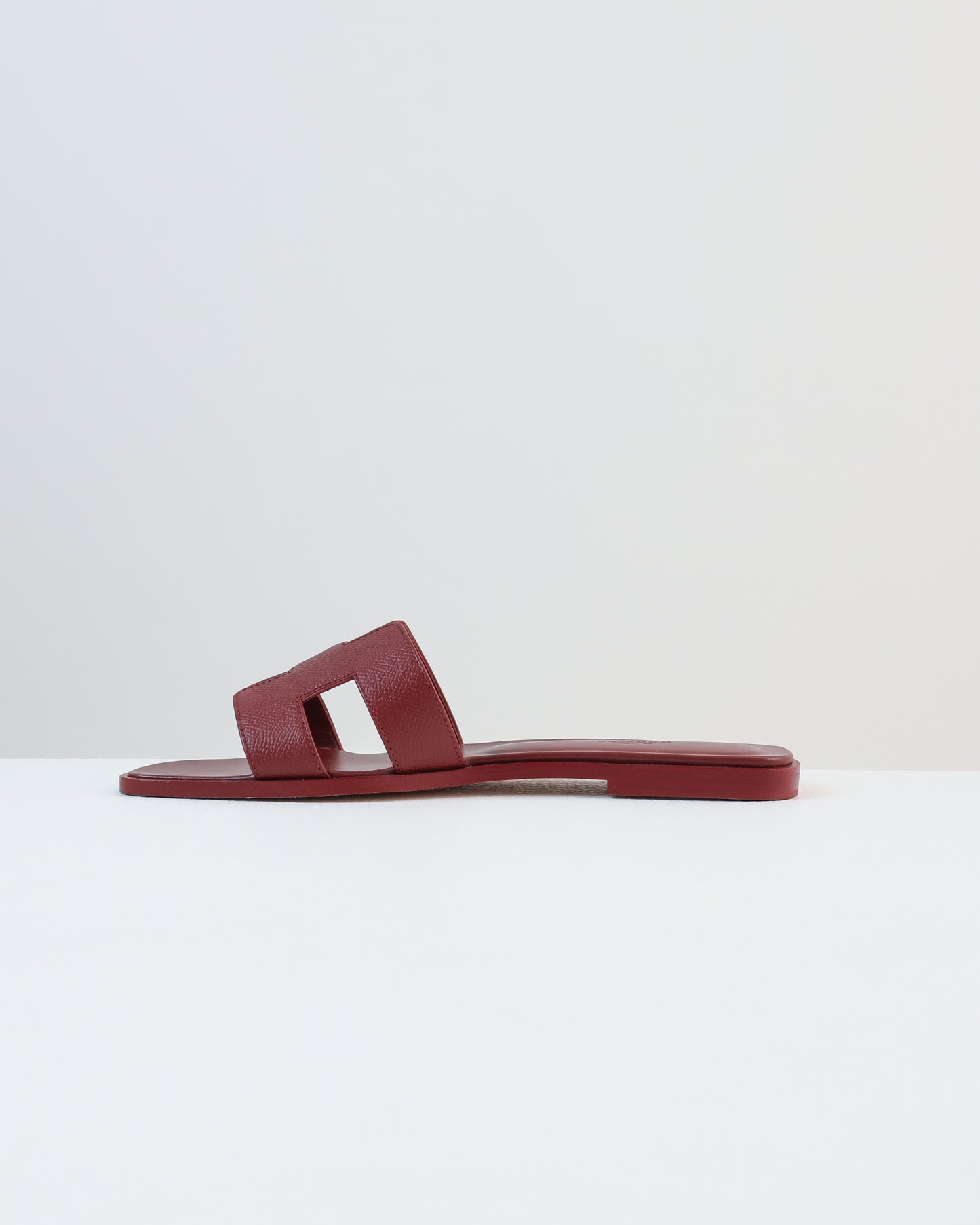 Oran Sandal in Rouge H Epsom Leather