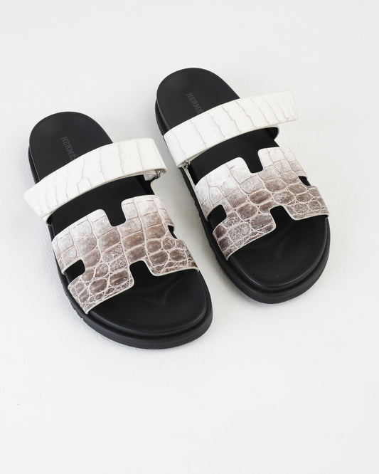 Chypre Sandal in Himalaya Niloticus Crocodile Leather