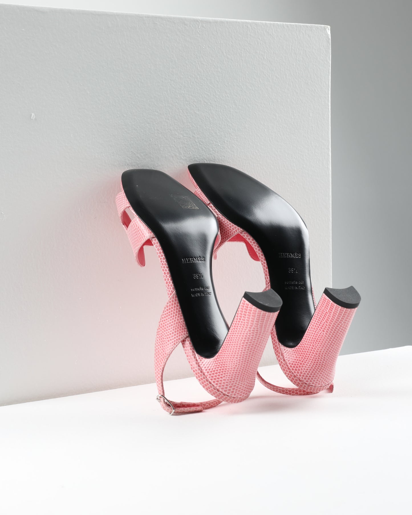 Eternite 80 Sandal in Bubblegum Pink Lizard Leather