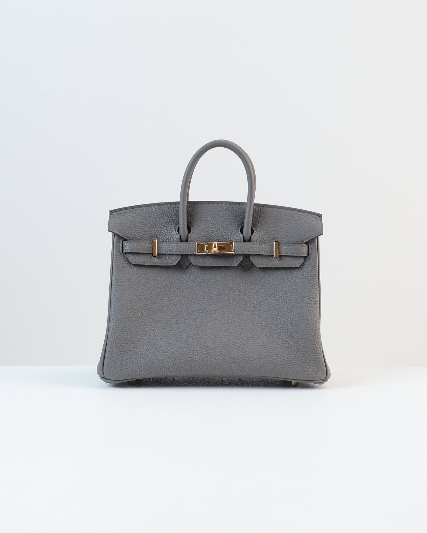 Birkin 25 Gris Etain in Togo Leather with Gold Hardware